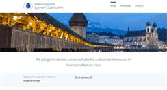 Desktop Screenshot of lyceumclub-luzern.ch